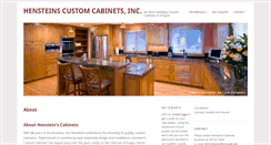 Desktop Screenshot of hensteinscustomcabinets.com